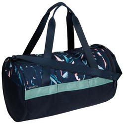 Bolsa de deportes gimnasio Cardio Fitness Domyos 20 litros estampado caqui