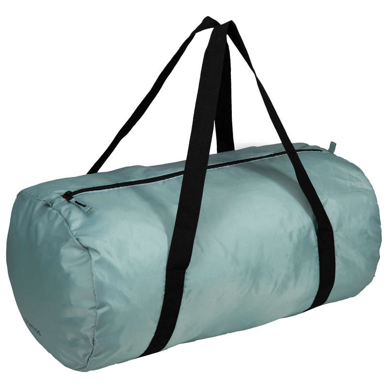 DOMYOS Fold-Down Cardio Fitness Bag 30L - Green/Grey ...