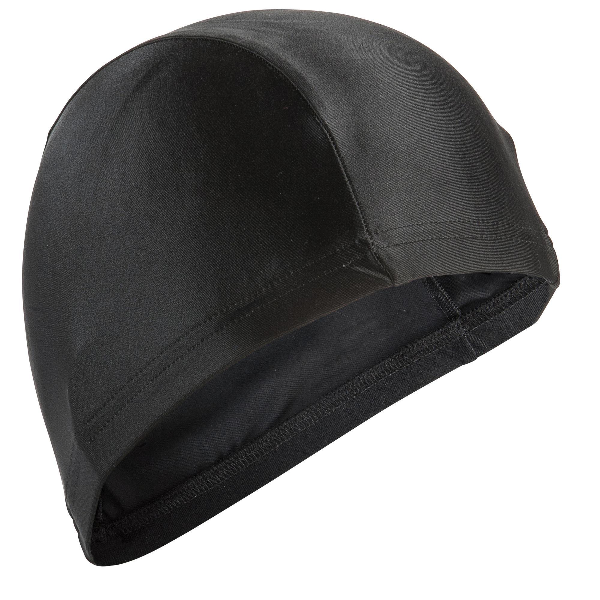 Nabaiji - Bonnet De Bain En Maille - Tissu Uni - Noir - Bonnet De Bain - Natation - Noir - Taille Unique - Decathlon