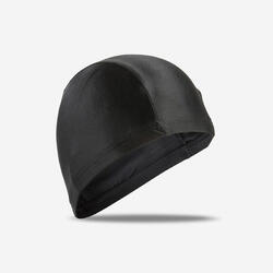 Gorro natación tejido punto negro tallas s y l