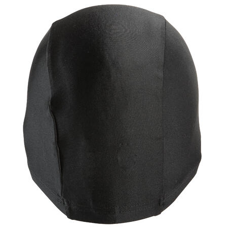 Bonnet de Bain en Maille - Tissu Uni - Noir