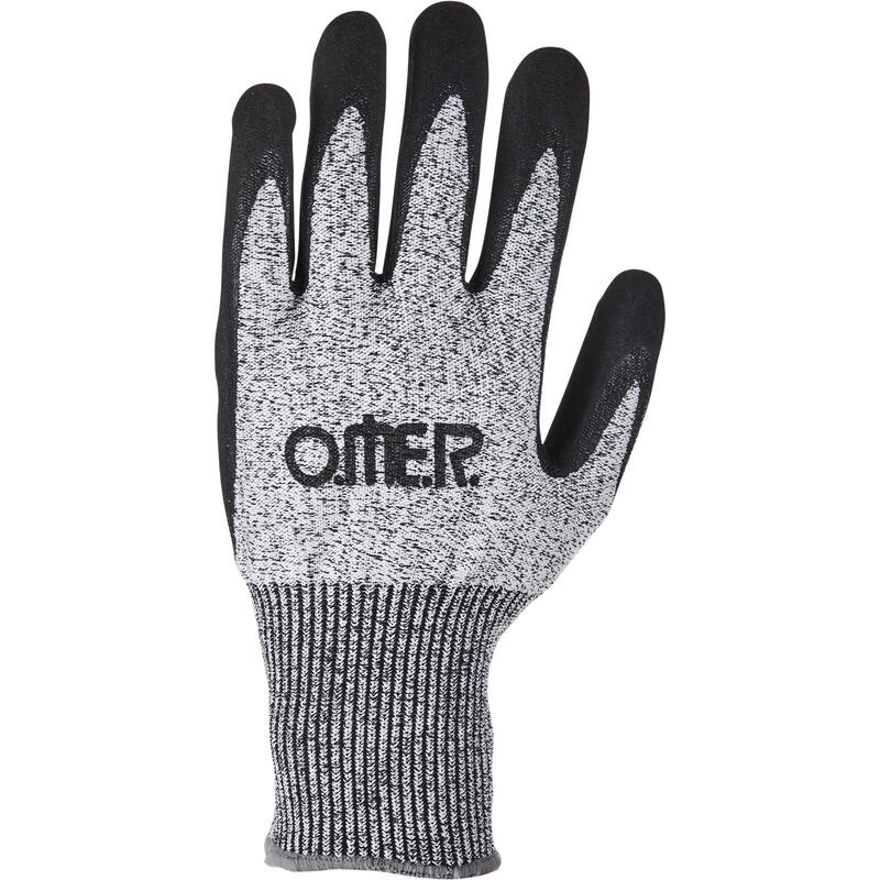 Gants de chasse sous-marine en textile enduit 1mm - Maxiflex gris clair