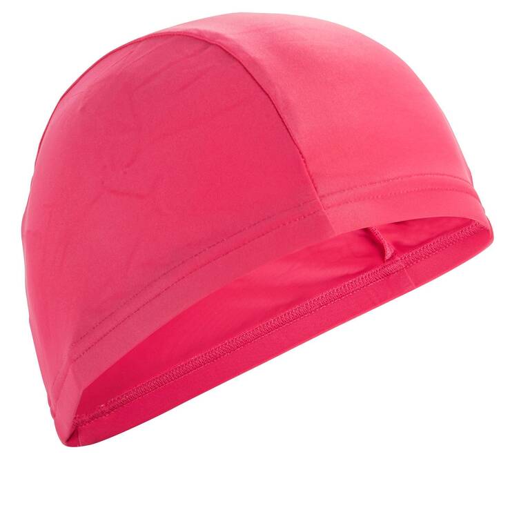 Topi Renang Jaring, Kain Polos - Merah Muda