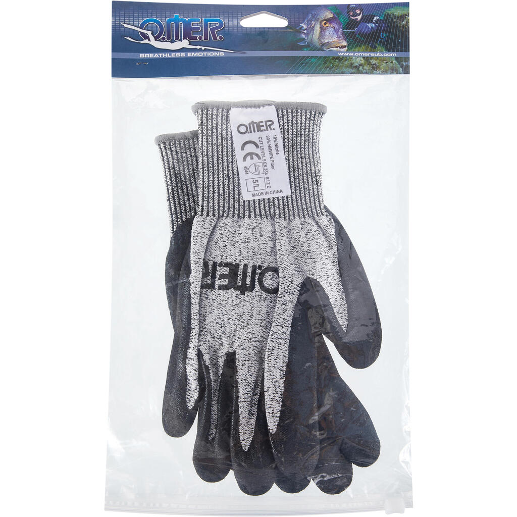 Tauch-Handschuhe Apnoetaucher Textil beschichtet 1 mm Maxiflex