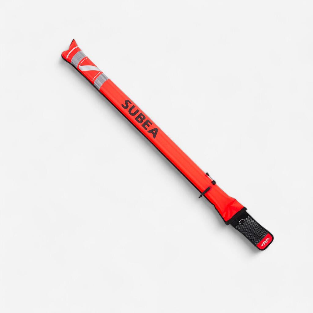 SCD diving surface marker buoy with valve - Orange