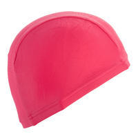 Mesh Fabric Swimming Cap, Sizes S and L Pink