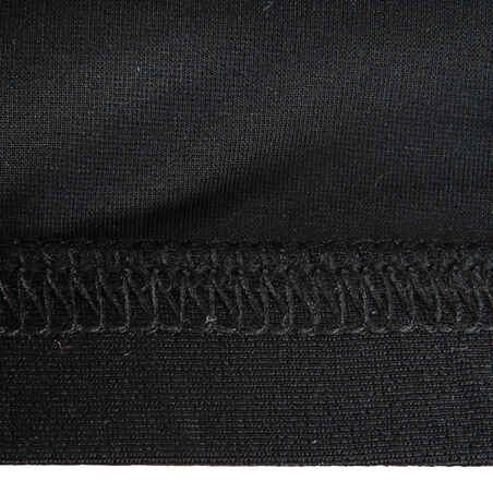 Mesh Fabric Swimming Cap, Sizes S and L - Black
