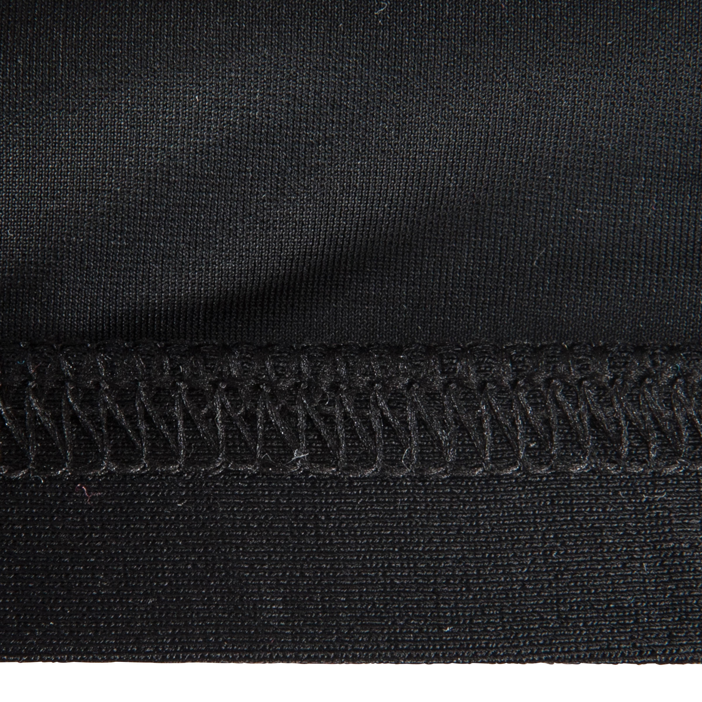 Mesh swim cap - plain fabric - black 8/8