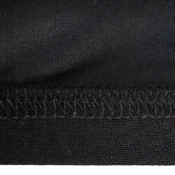 Mesh swim cap - plain fabric - black