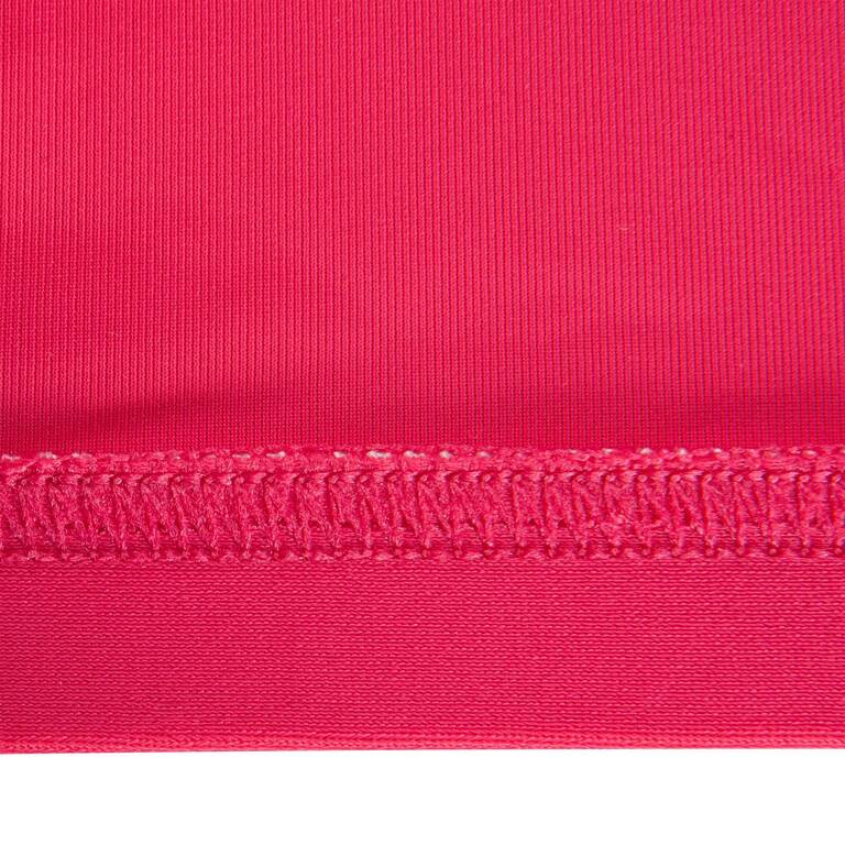 Mesh swim cap - plain fabric - pink