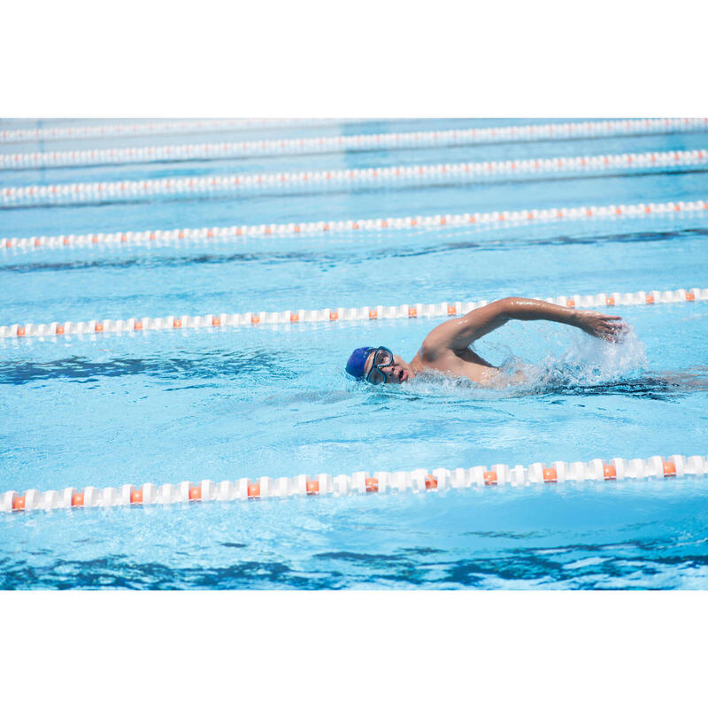 MASQUE DE PISCINE - SWIMDOW TAILLE L VERRES CLAIRS - NOIR BLEU