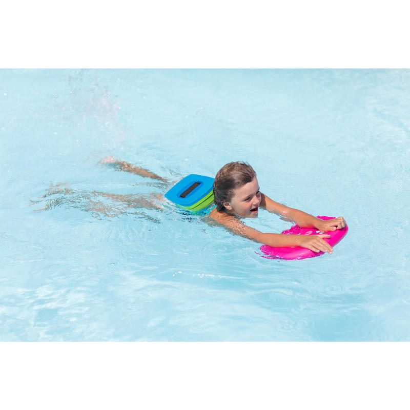 Ceinture De Natation Bleu Vert 30 60 Kg Avec Flotteur Amovible Nabaiji