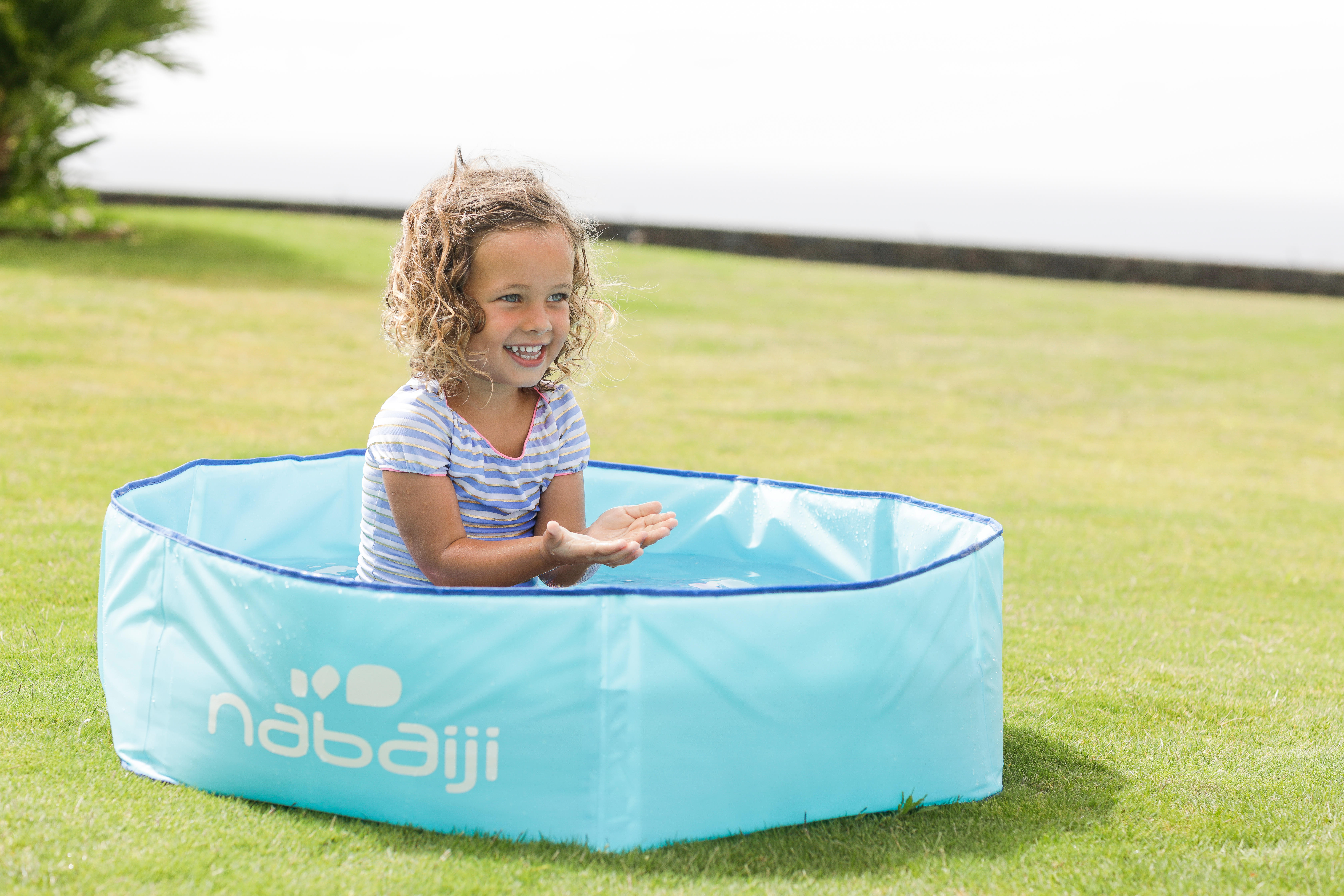 Piscinette Enfant Tidipool Bleue Avec Sac De Transport Etanche 5 Cm Diametre Nabaiji Decathlon