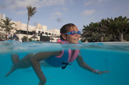 Gilet De Natation Swimvest Bleu Vert 25 35 Kg Decathlon