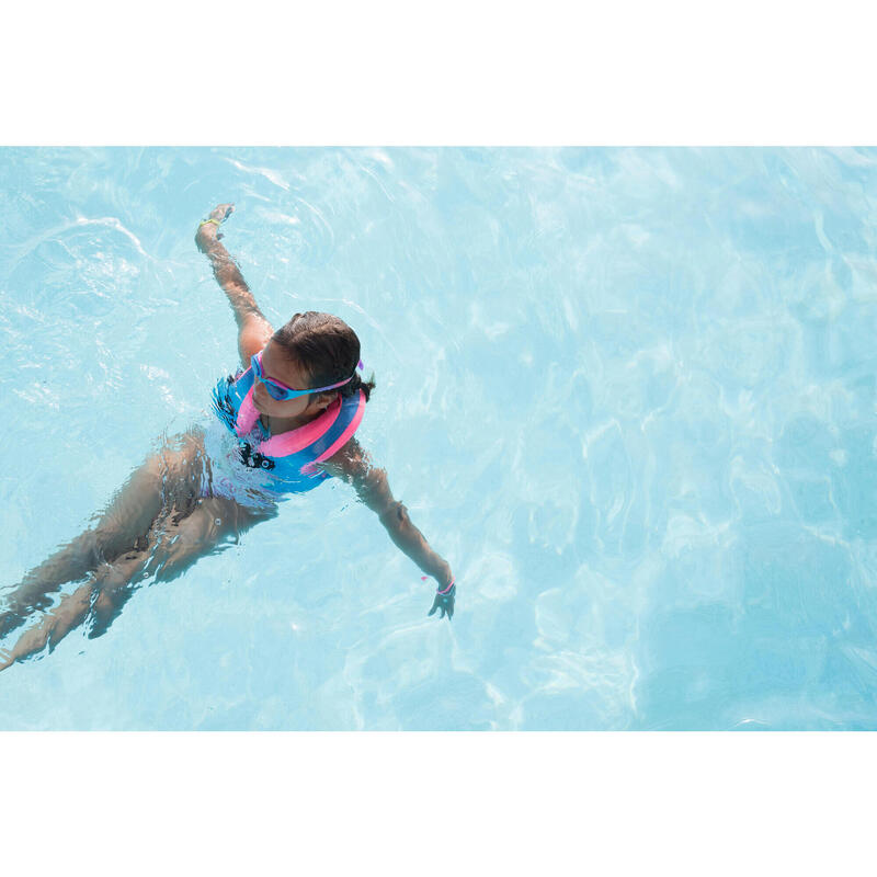 Chaleco natación Niños 25-35 KG espuma azul rosa