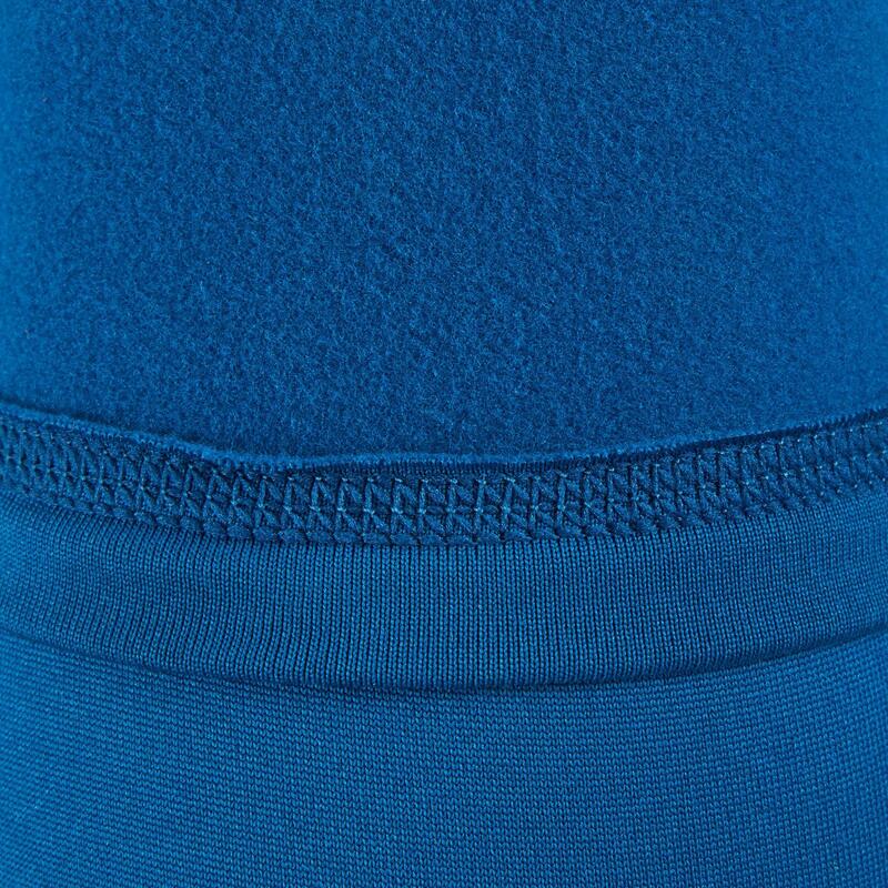 Fleece-Shirt kurzarm Kinder blau