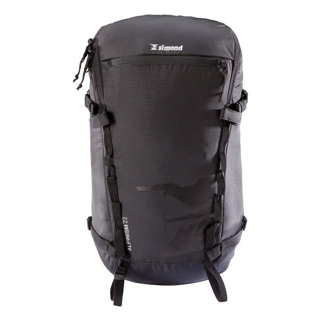 MOCHILA DE ALPINISMO 22 LITROS NEGRO