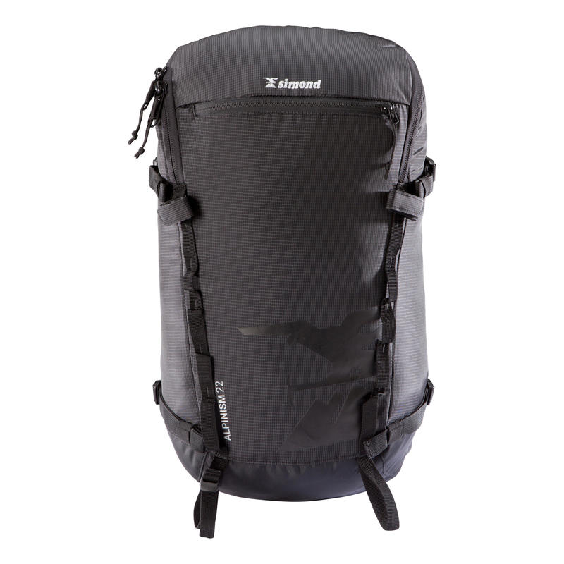 backpacks mountaineering backpack 22 litres alpinism 22 black