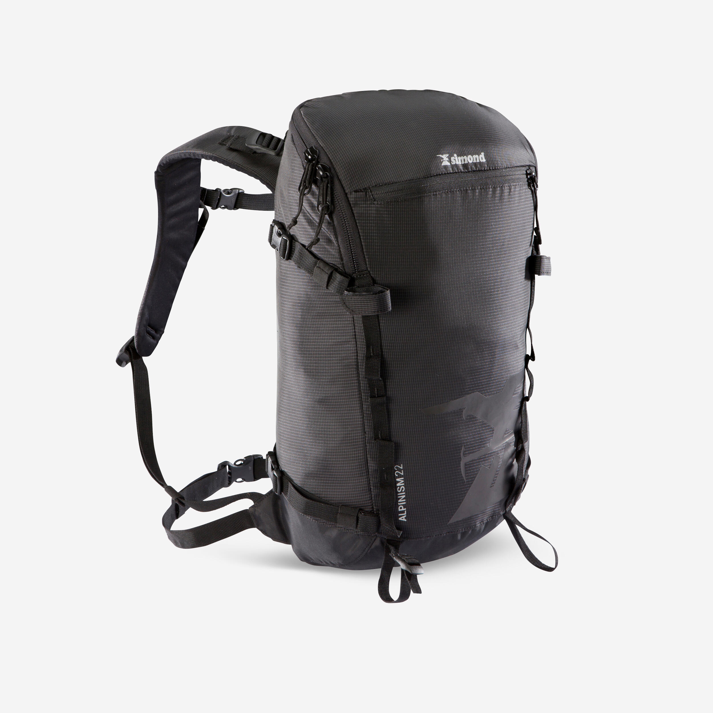 Image of Mountaineering Backpack - Alpinism 22 Black