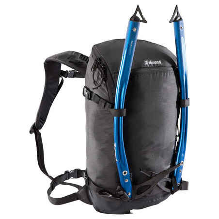 Mountaineering Backpack 22 Litres - Alpinism 22 Black