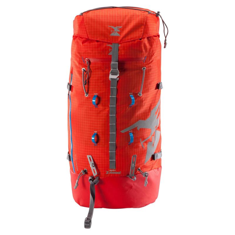 Trekkingrugzak - Backpack voor alpinisme van 70 liter Makalu 45/70 rood