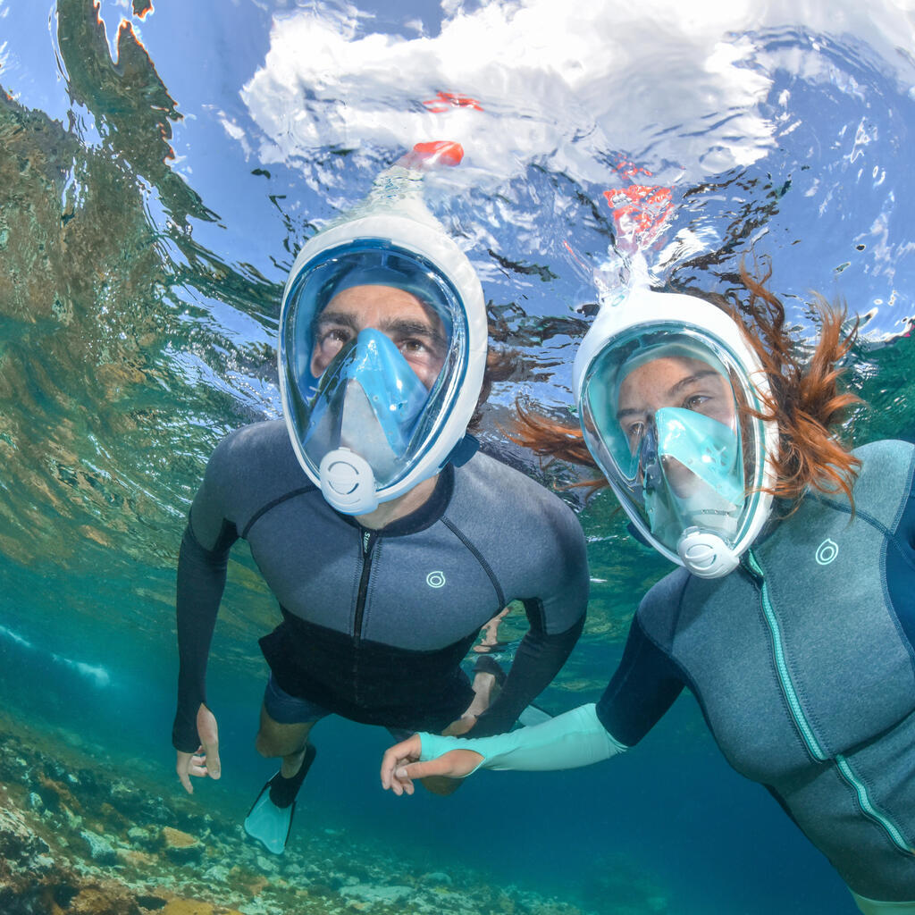 Μάσκα EASYBREATH για Snorkelling στην επιφάνεια - Coral