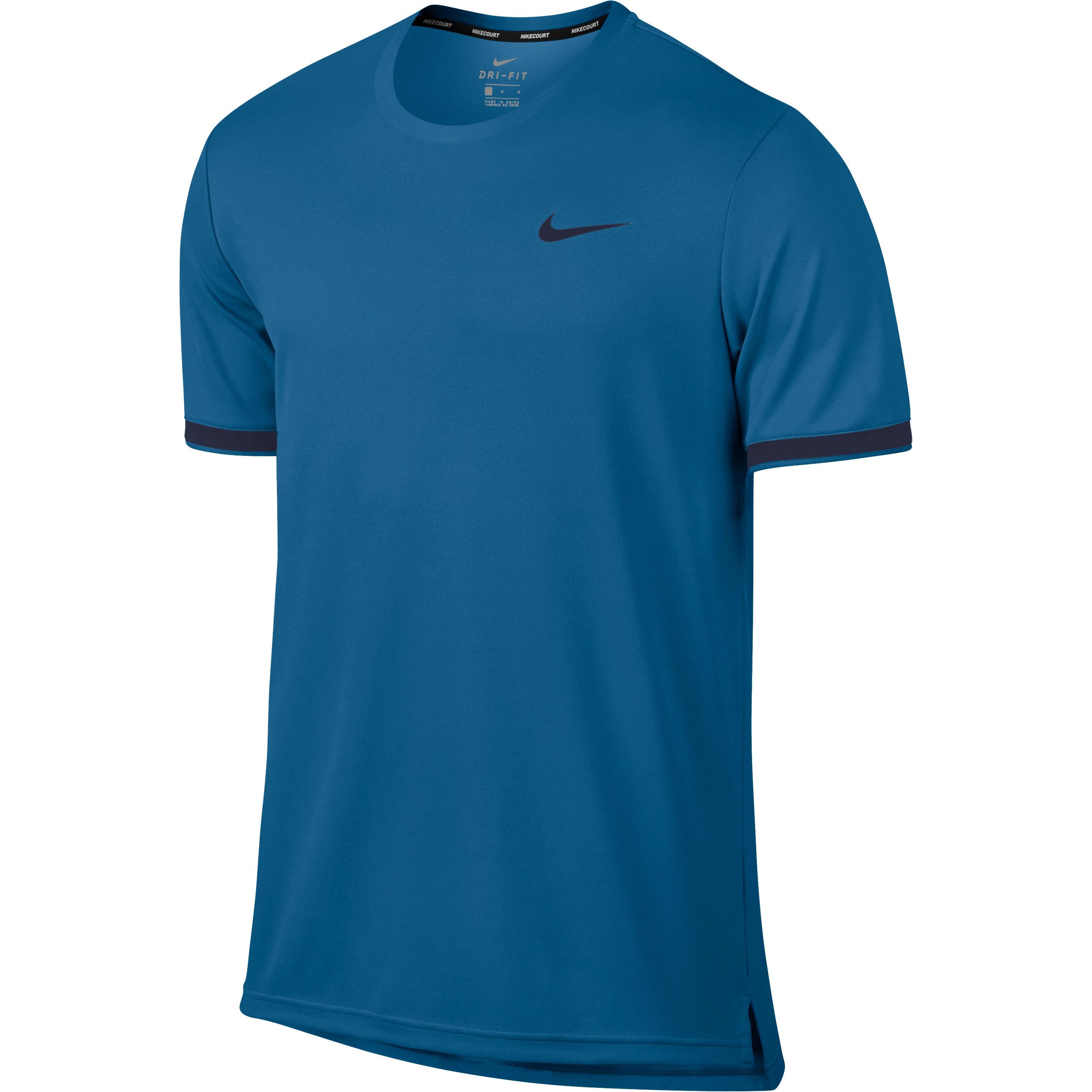 Nike Tennis T Shirt Dry Top Team Blauw nike kopen in de aanbieding