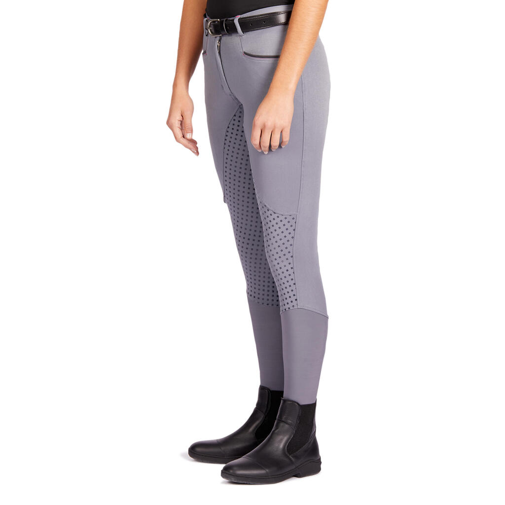 Women's Horseback Riding Fullgrip Silicone Seat Breeches 580