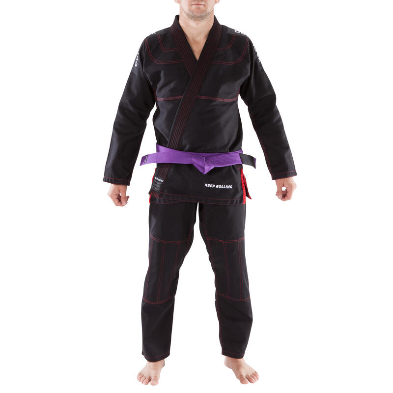 Kimono 500 na brazilské JiuJitsu černé bez pásku