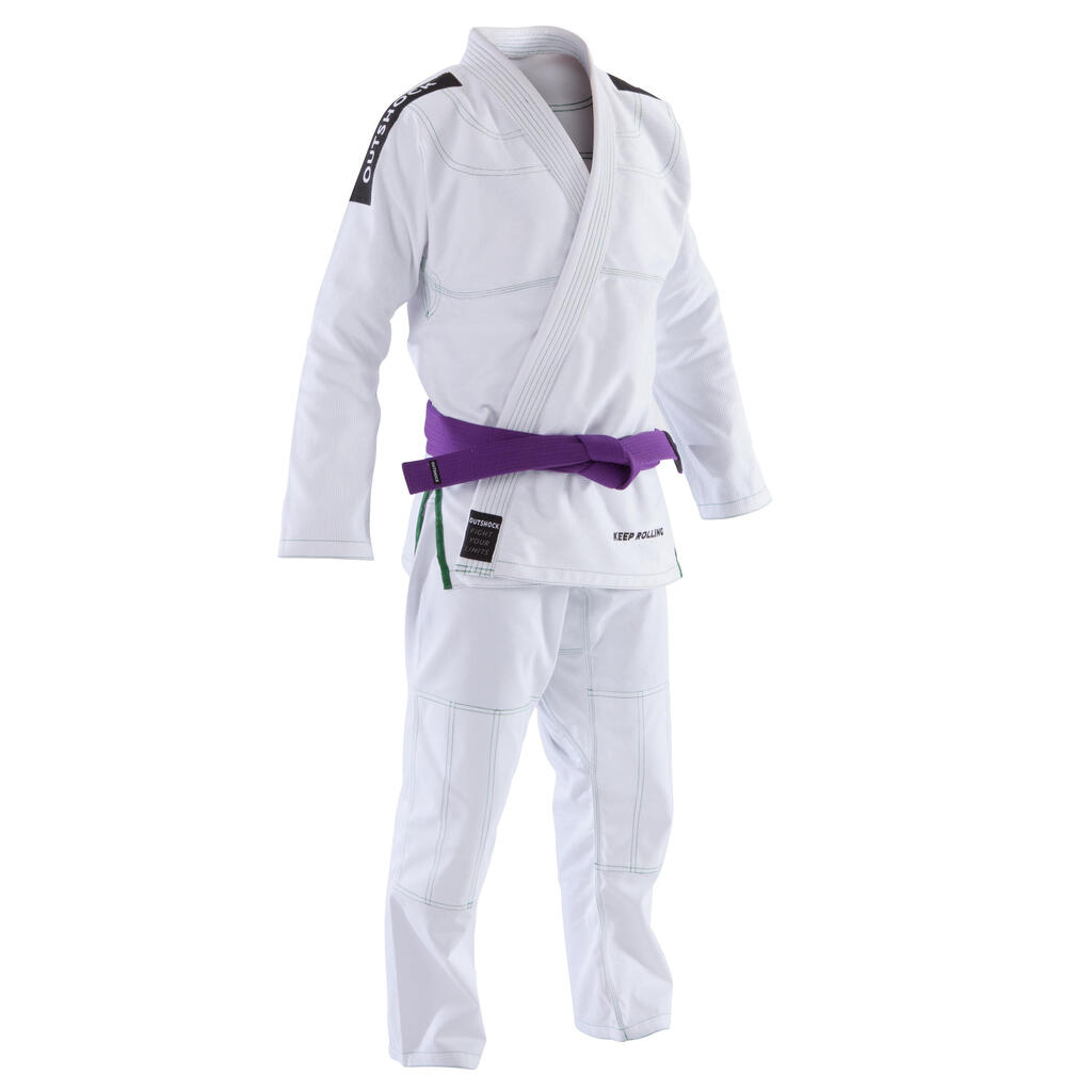 Kampfsportanzug Jiu-Jitsu - 500 weiss