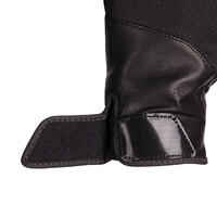 Women's Horse Riding Leather Gloves 960 - Black