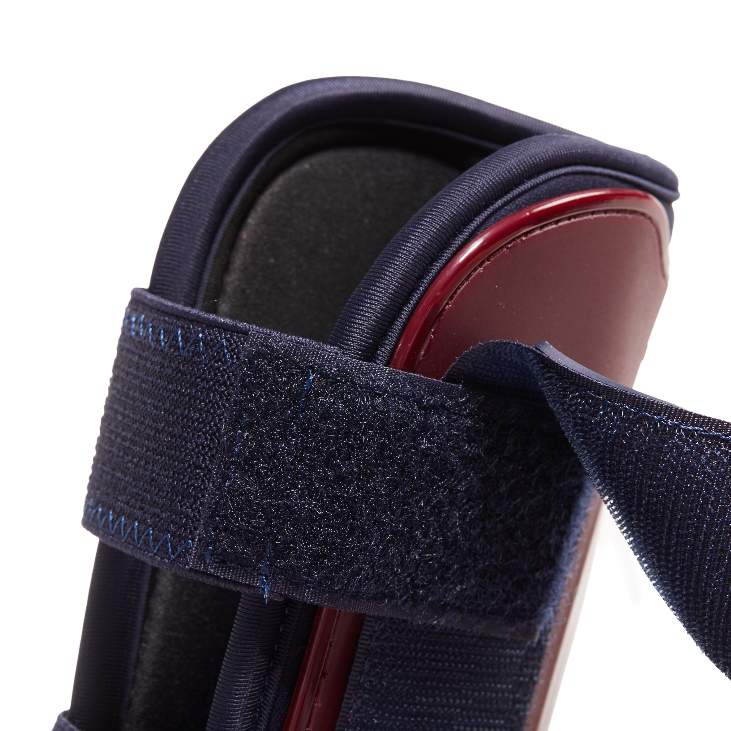 burgundy tendon boots