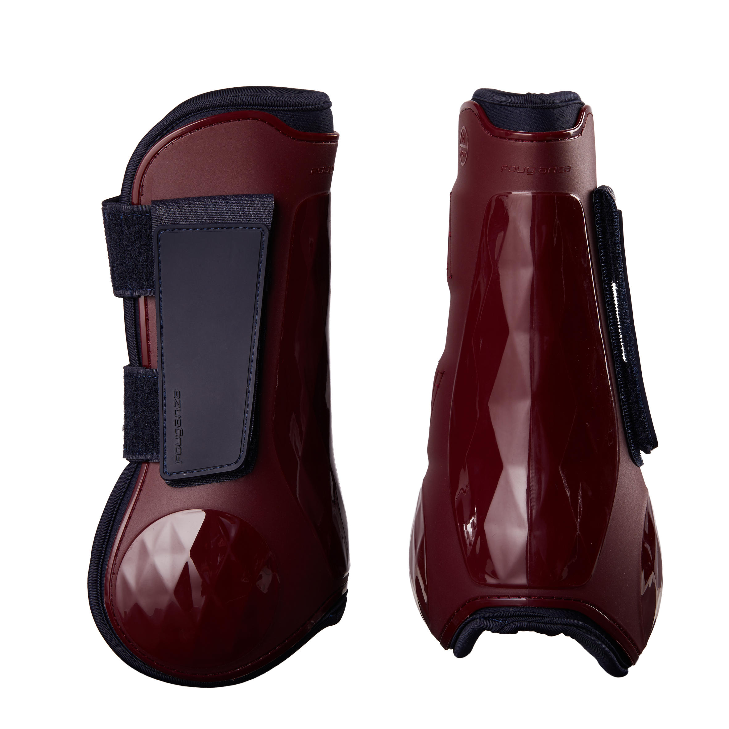 burgundy tendon boots
