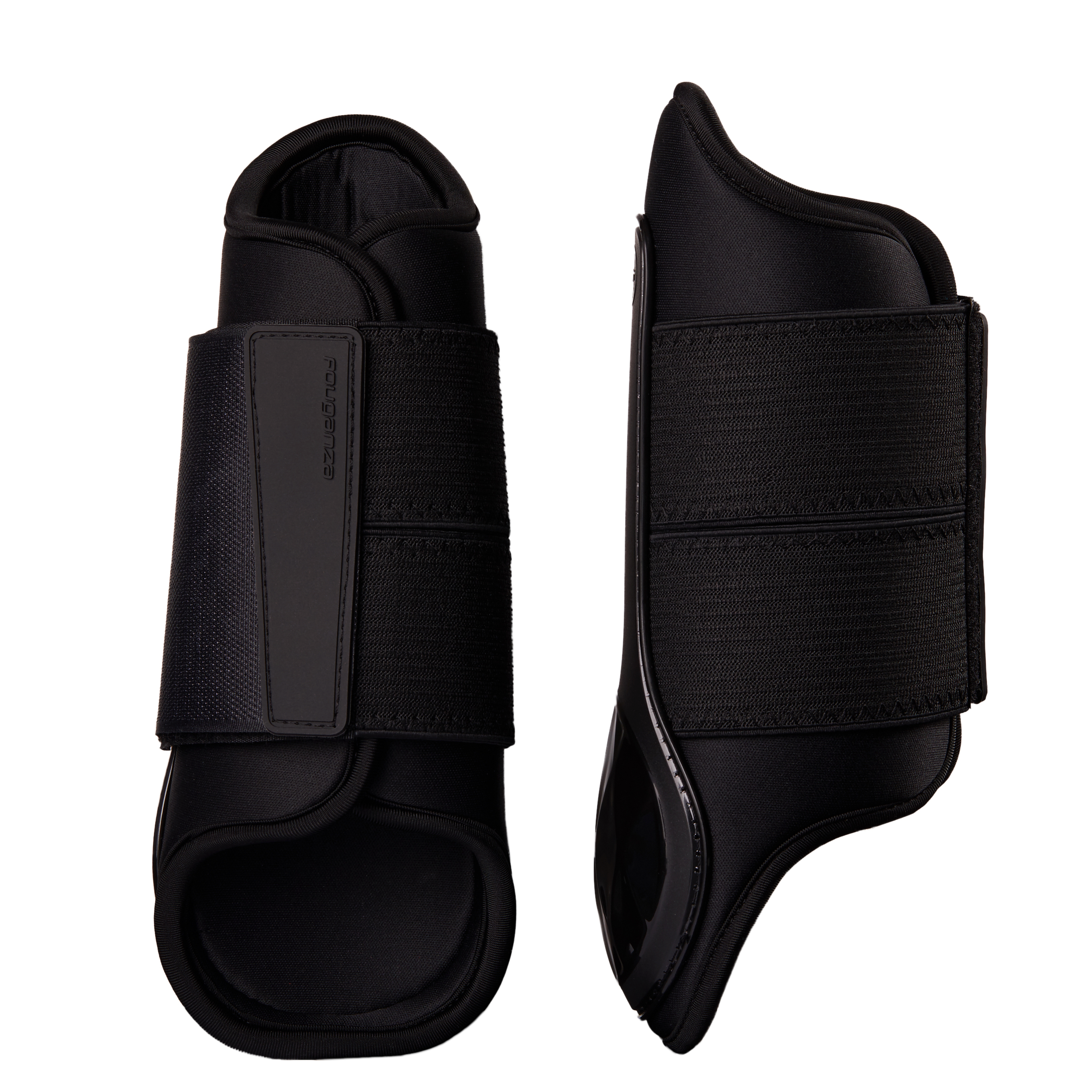 Guêtres équitation fermées cheval et poney - poly 500 noires x2 - Fouganza