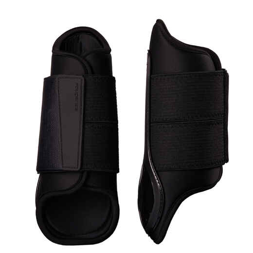 
      Protectores cerrados de equitación negros x2 para caballo/poni Poly 500
  