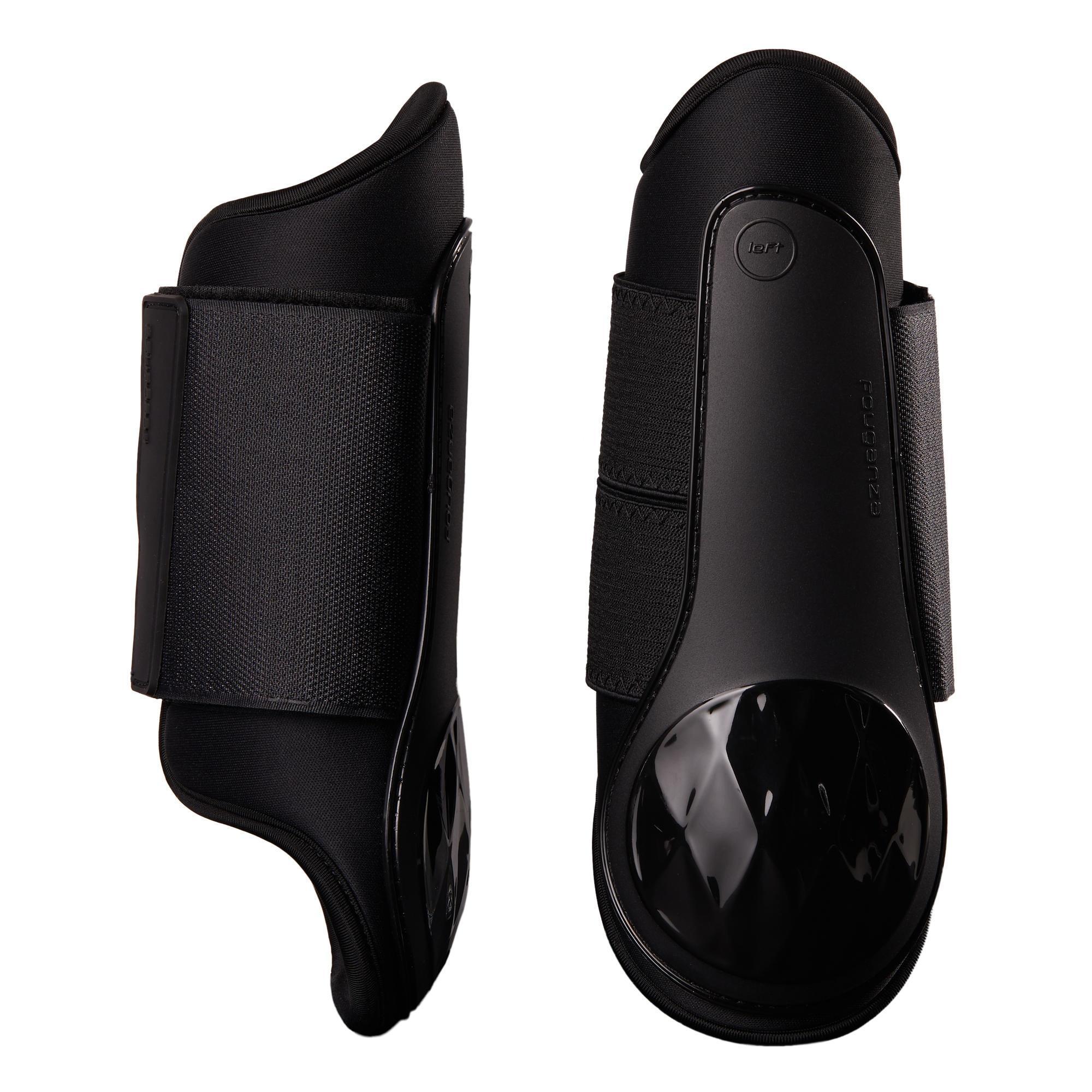 Horse and Pony closed riding gaiters - Poly 500 black x2