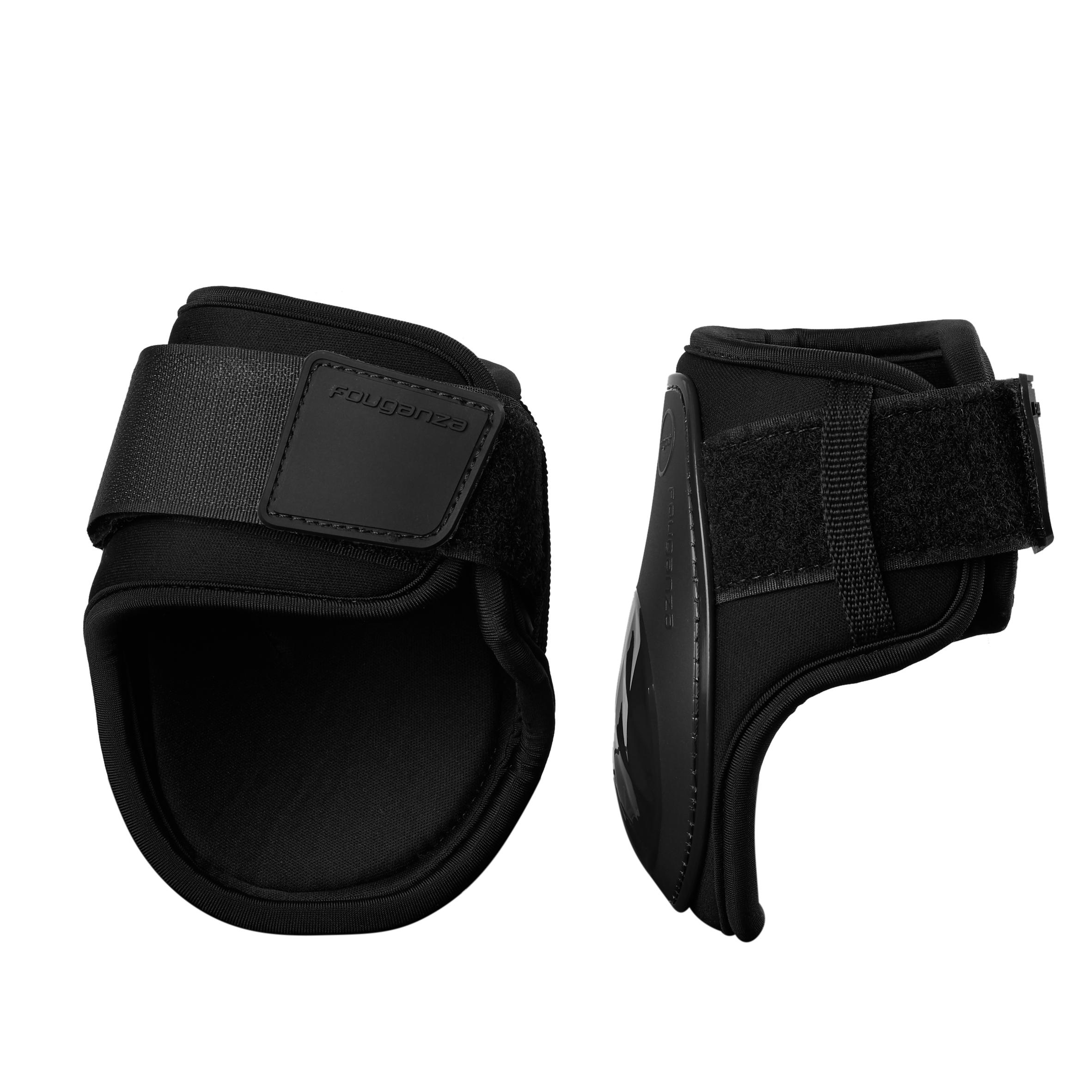 Fetlock Boots for Horses 500 Twin-Pack - Black - FS By FOUGANZA | Decathlon