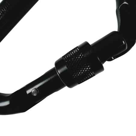 SCREWGATE CARABINER 3000 - BLACK