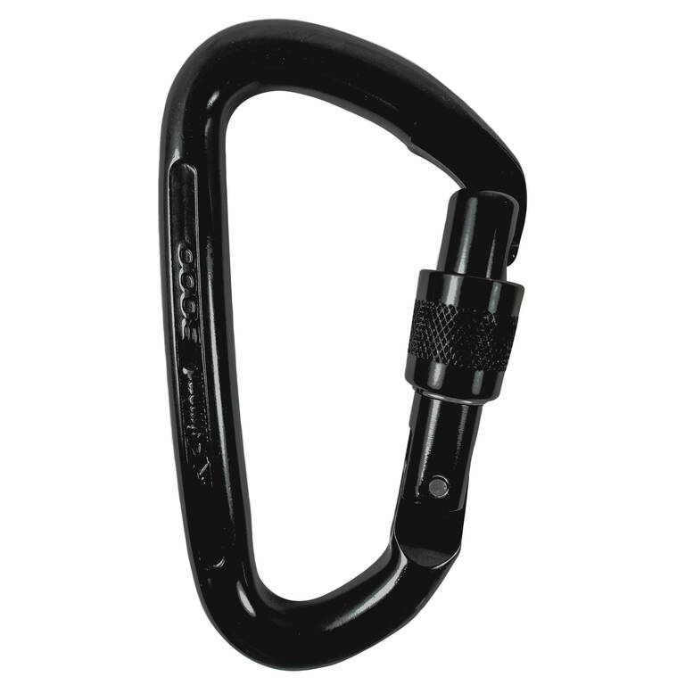 SCREWGATE CARABINER 3000 - BLACK