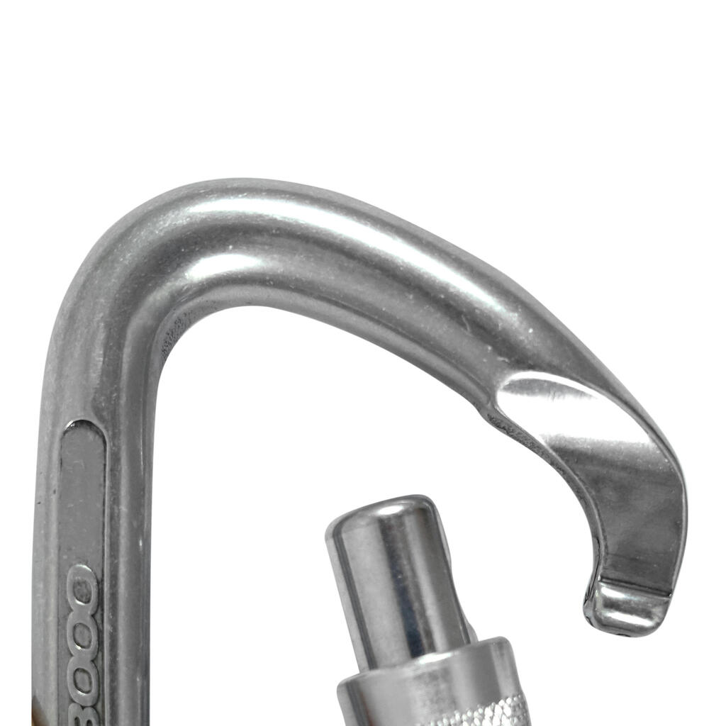 SCREWGATE CARABINER 3000 SECURE - BLACK