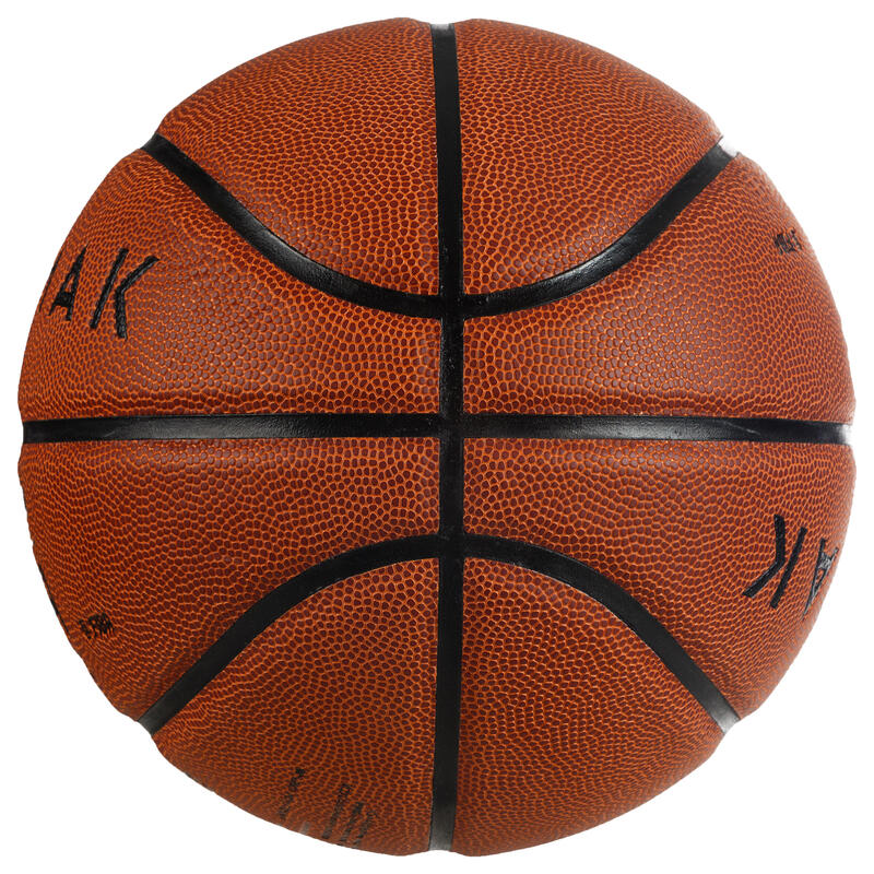 Ballon de basket BT500 taille 6 marron Fiba