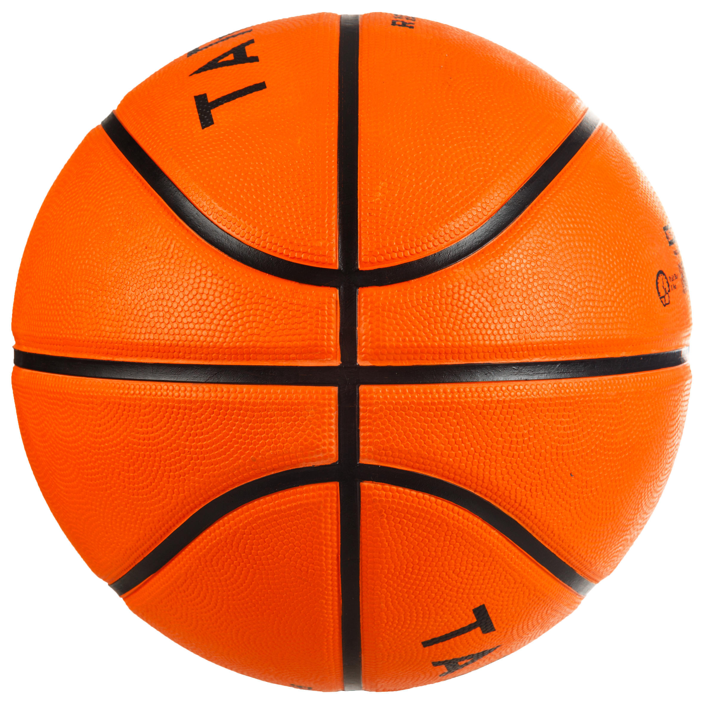 Kids'/Adult Size 7 Basketball R100 - Orange. 4/5