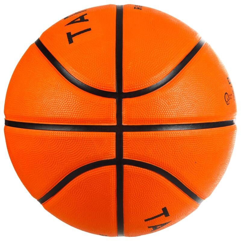 Basketbal voor kinderen en volwassenen R100 maat 7 oranje.