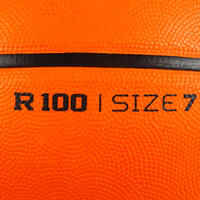 Balón de baloncesto Talla 7 Tarmak R100 naranja. Perfecto para iniciarte