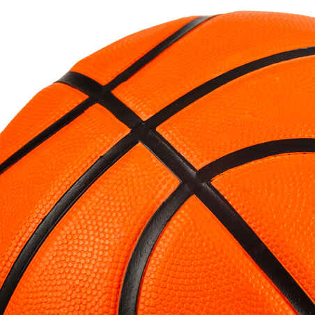 Bola Basket Dewasa R100 Ukuran 7 Sesuai untuk Pemula - Oren