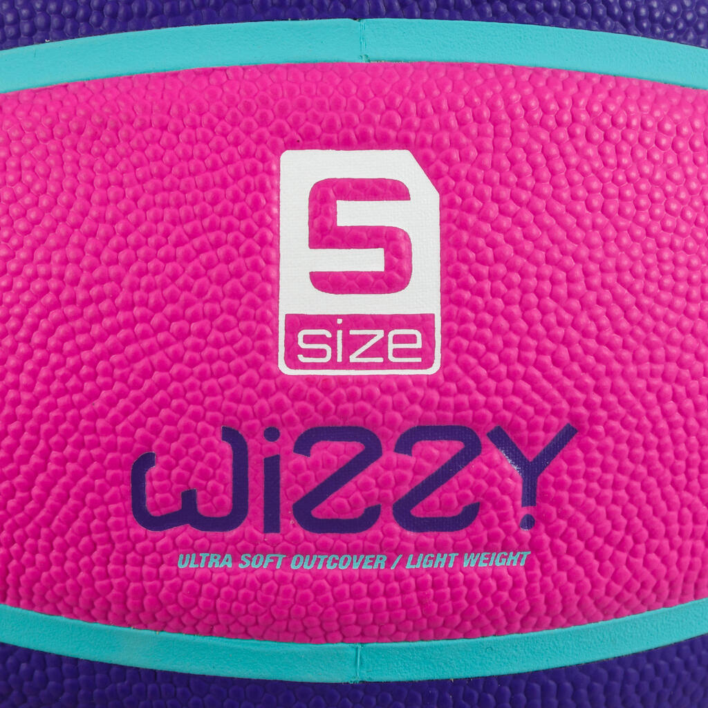 Basketball Wizzy Größe 5 Kinder rosa/violett