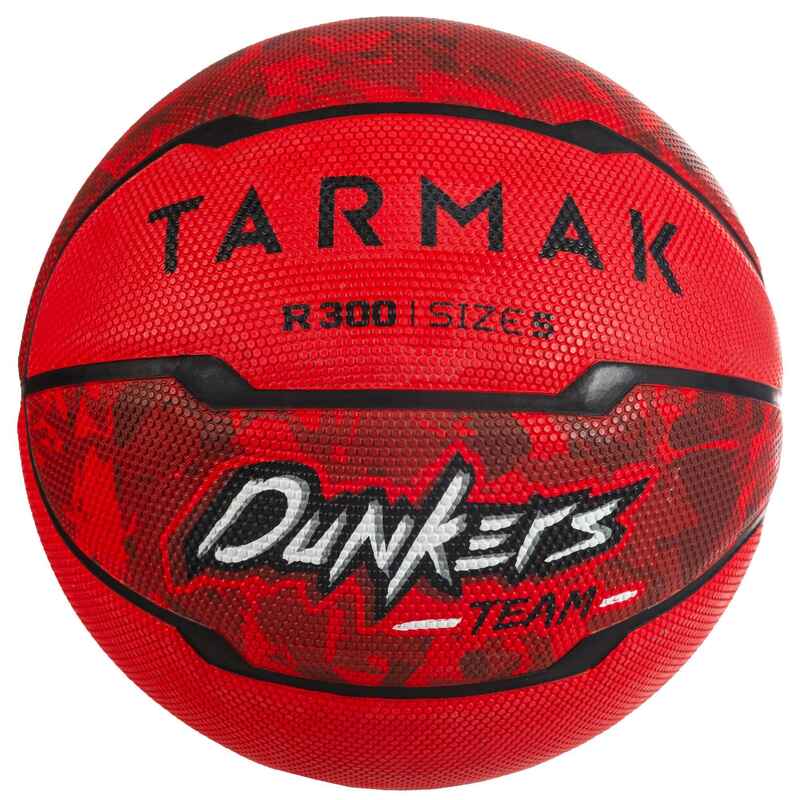 Basketboll för nybörjare R300 stl 5 Junior upp till 10 år röd.