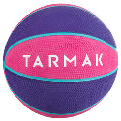 Mini ballon de basketball enfant Mini B taille 1. Jusqu'à 4 ans. Rose