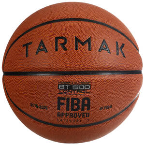 Basketball Ball FIBA APPROVED Size 7 Indoor and Outdoor BT500 Orange