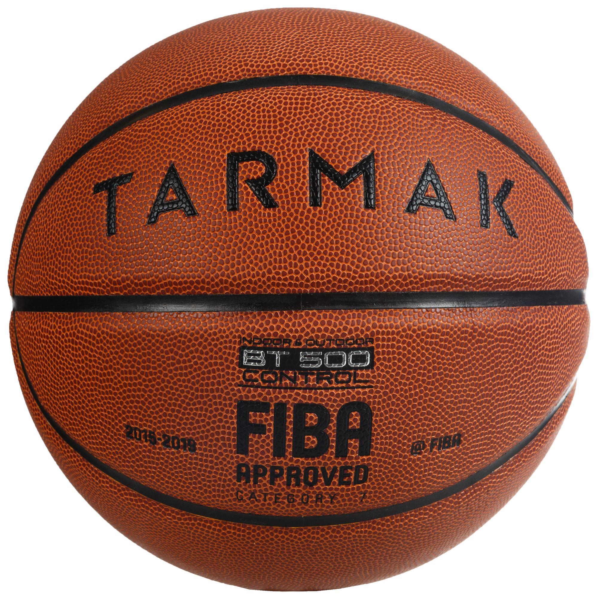 Size 7 Basketball BT500 - Brown FIBA 